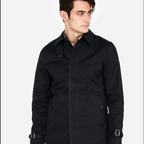 Express solid trench coat - Picture 4 of 4